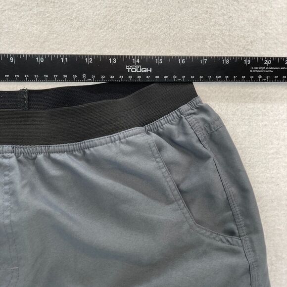 prAna Mojo Pull On Shorts Mens Large Gray Stretch Waistband Outdoors Hiking - Picture 6 of 10